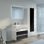 Distribain - meuble de salle de bain visenza 800 noir