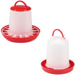Distributeur automatique de nourriture abreuvoir pour poulets 3kg abreuvoir pour poussins 3l set en plastique ...