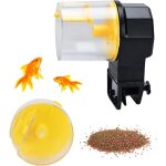 Distributeur automatique de nourriture pour poissons, avec minuterie automatique pour aquarium, jaune ...