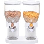 Haloyo - distributeur de c�r�ales �, fruits secs, p�tes et bonbons, double r�cipient, pour flocons d'avoine, ...