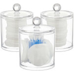 Relaxdays - distributeur coton démaquillant, boite coton, range coton organiseur couvercle set de 3, ... Relaxdays - distributeur coton démaquillant, boite coton, range coton organiseur couvercle set de 3, ...