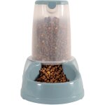 Distributeur de croquettes 3. 5 kg, bleu en plastique, pour chien ou chat - stefanplast