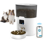 Zoternen - distributeur croquettes chat automatique 3l, wifi intelligent control, gamelle chat avec double ...
