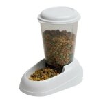 Ferplast - distributeur croquettes zenith 3l en plastique - 29, 2x20, 2x28, 8 - blanc - chien et chat ...