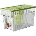 Distributeur d'eau filtr�e 3l avec robinet pour r�frig�rateur - r�cipient � boissons vert pour f�tes ...