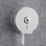 Distributeur essuie main acier inoxydable porte papier toilette mural rond avec cl� distributeur papier ...