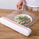 Distributeur film alimentaire, coupeur de film �tirable avec un rouleau de pellicule, d�rouleur coupe ...