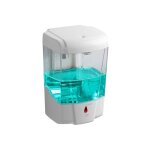 Distributeur gel hydroalcoolique mural - distributeur savon automatique sans contact 700 ml pour salle ...