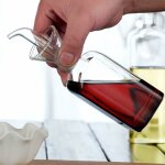 Distributeur d'huile en verre avec bec verseur pour cuisine et barbecue 250 ml - fei yu
