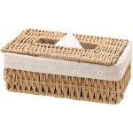 Distributeur de mouchoirs style nordique bo�te de mouchoirs en tissage de bambou fait � la main, boite ...