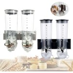 Gojoy - distributeurs de nourriture lot de 2 distributeurs de c�r�ales s�ches doubles � montage mural, ...