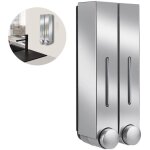 Distributeur et organisateur de pompe de douche mural 2 / 3 chambres - contient du shampoing, du savon, ...