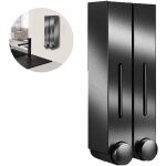 Distributeur et organisateur de pompe de douche mural 2 / 3 chambres - contient du shampooing, du savon, ...