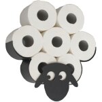 Distributeur de papier toilette mouton mur noir m�tal distributeur de rouleaux de papier toilette distributeur ...