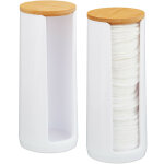 Distributeur rond coton démaquillant, boite coton, range coton, organiseur couvercle set de 2, 20x7 cm ... Distributeur rond coton démaquillant, boite coton, range coton, organiseur couvercle set de 2, 20x7 cm ...