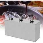 Distributeur de sauce en acier inoxydable 3 têtes 3 x 4 l distributeur de sauces ketchup distributeur ... Distributeur de sauce en acier inoxydable 3 têtes 3 x 4 l distributeur de sauces ketchup distributeur ...