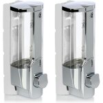 Distributeur de savon 2x pour montage mural - distributeur de savon mural, rechargeable - distributeur ...