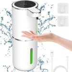 Distributeur savon automatique liquide, affichage power, 380ml distributeur savon douchet, volume de ...