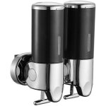 Distributeur de savon double t�te montage mural distributeur double lotion manuel distributeur d�sinfectant ...