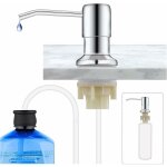 Distributeur de savon encastrable, distributeur savon evier cuisine acier inoxydable, distributeur savon ...