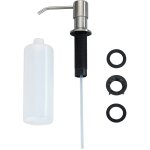 Distributeur de savon encastrable 400ml monti wenko rechargeable, installation facile, ep max du support ...