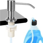 Distributeur de savon pour vier de cuisine, distributeur de liquide vaisselle encastr en acier inoxydable ...
