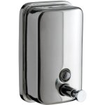 Presto - distributeur de savon mural en inox bross - chrom bross - 800ml