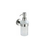 Distributeur de savon liquide mural bosio shine, verre et fixation en acier inox, capacité 200 ml, 7x18x11 ... Distributeur de savon liquide mural bosio shine, verre et fixation en acier inox, capacité 200 ml, 7x18x11 ...
