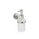 Wenko - distributeur savon liquide mural cuba, capacit� 180 ml, zinc, 7x17x11, 5 cm, mat