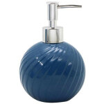 Distributeur de savon liquide sph�rique en c�ramique bleu meubles de salle de bain 79954