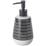 Distributeur de savon � motifs en c�ramique noir
