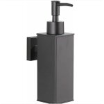 Csparkv - distributeur de savon mural en acier inoxydable 304 - noir mat - pour un usage quotidien