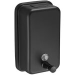 Distributeur de savon mural noir 500 ml - savon liquide, shampooing, liquide vaisselle - mtal bross ...