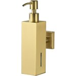 Distributeur de savon mural pour salle de bain, en acier inoxydable, porte - savon liquide carr� en or ...