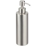 Distributeur de savon, rechargeable, salle de bain, cuisine, pompe  dsinfectant, acier inox, 300 ml, ...