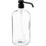 Distributeur de savon ou lotion en verre transparent 1 l - five