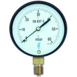 Distrilabo - manom�tre gaz avec protection antichoc - raccord vertical 8x13 - cadran �63mm 0 � 60mbars ...