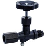 Distrilabo - robinet manom�tre � pointeau acier / inox - male - femelle 15x21