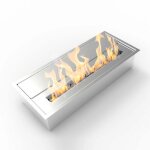 Divina fire - br�leur de chemin�e au bio�thanol biochemin�e en acier inoxydable 3, 5 lt 45, 7x18, 7xh9, ...