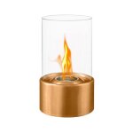 Divina fire - chemine bio de table au biothanol marsiglia bronze d16 x h27 interne externe