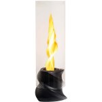 Divina fire - chemine bio de table au biothanol nizza noir d14, 5 x h46, 5 interne externe