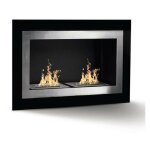 Divina fire - chemin�e bio�thanol murale encastrable pechino l90 x h55 x p17