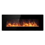 Divina fire - chemin�e �lectrique chemin�e murale dallas l127 x p 11 x h50
