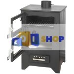 Divina fire - pole  bois avec four marzia noire 15, 3 kw l45xp48, 5xh91, 5
