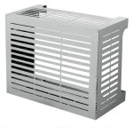 Divina home - cache climatiseur pour climatiseur linear m blanc en aluminium l86 x p44 x h68 cm