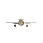 Dkd home decor - horloge murale avion mtal verre (141 x 20 x 46. 5 cm)