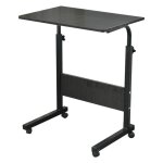 Dlandhome - table d'ordinateur portable rglable en hauteur, bureau d'ordinateur  roulettes, table de ...