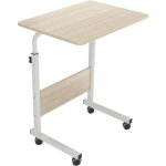Dlandhome table pour ordinateur portable roulettes support 60 x 40 cm table d'appoint pour ordinateur ...
