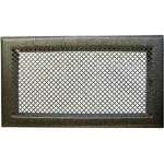 Grille de chemin�e 345 x 195 mm ? pr�cadre inclus ? finition laiton pour int�rieur �l�gant ? grille a�ration ...