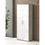 Dmora - biblioth�que avec 2 portes et 4 �tag�res avec serrure, �tag�re pour livres et documents, biblioth�que ...